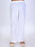 VASTRAMAY Boy's White solid relax-fit Pyjama